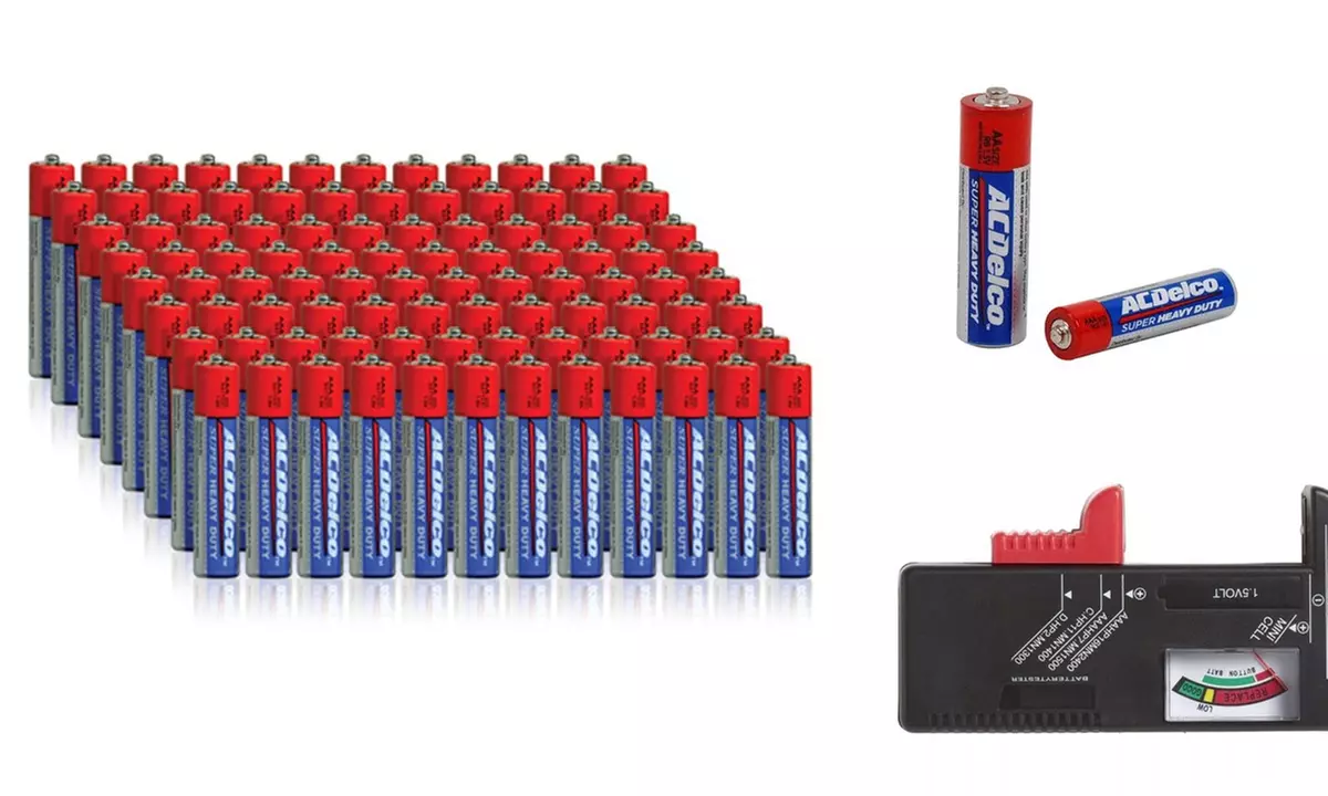 ACDelco Super Heavy Duty AA & AAA Batteries (40 Count) With Battery Tester Set - Primary Image