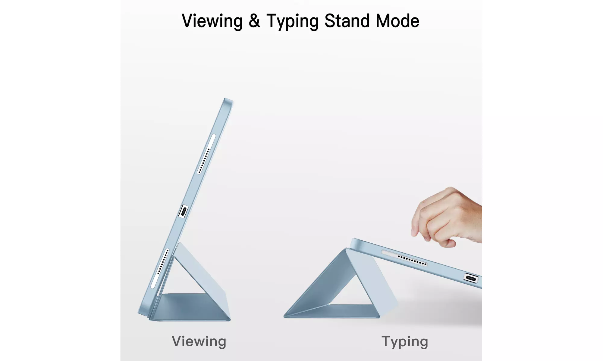 iPad Pro 12.9'' (2022/2021) Case with Pencil Holder, Support 2nd Pencil Charging