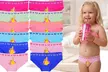 Girl's Multi-Pack Of Solid Color Bikini Panty Briefs W/ Princess Prints: 6 or 12-Pack - Second Medium