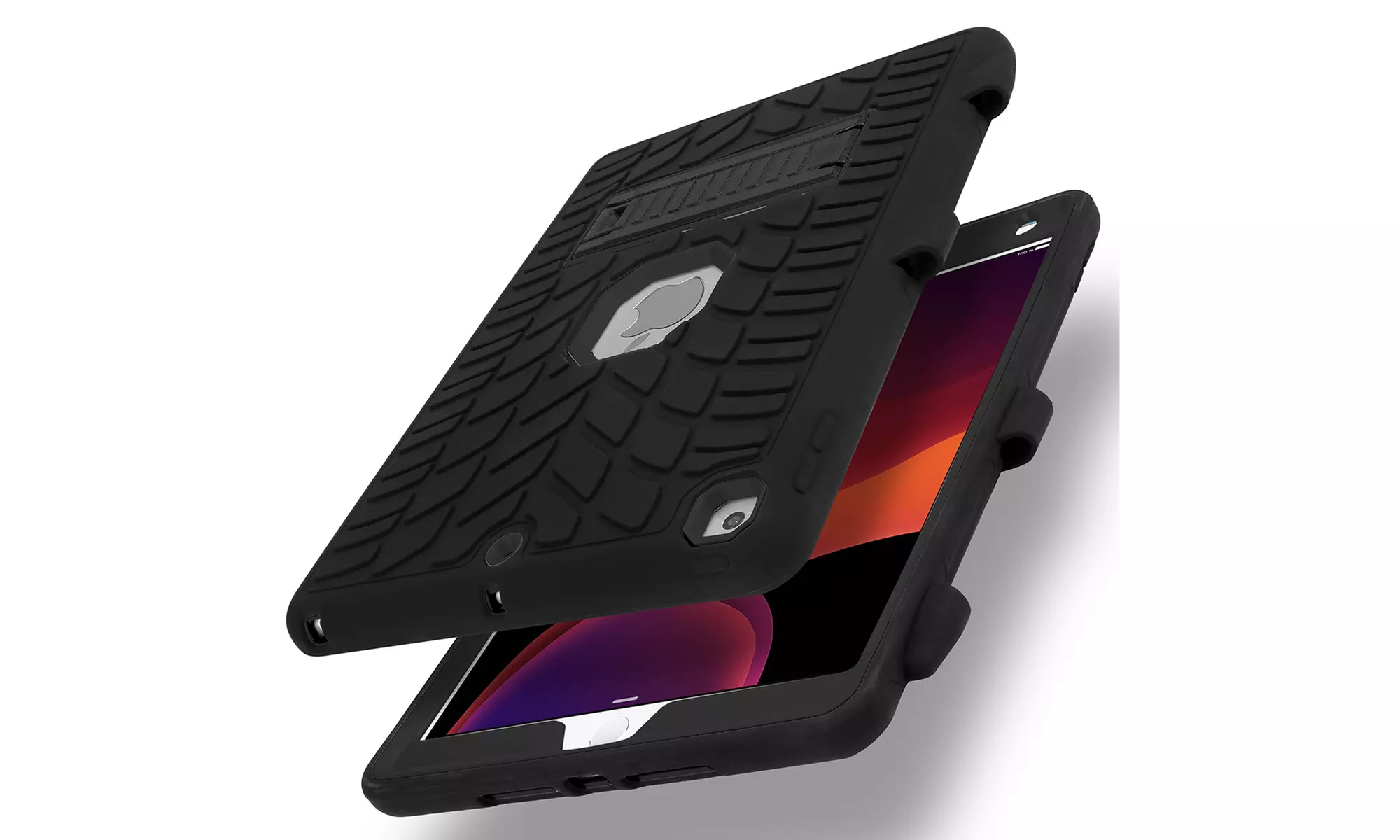 Heavy Duty Shockproof Silicone Stand Case Cover for iPad 10.2" 2019 with Film - Primary Image