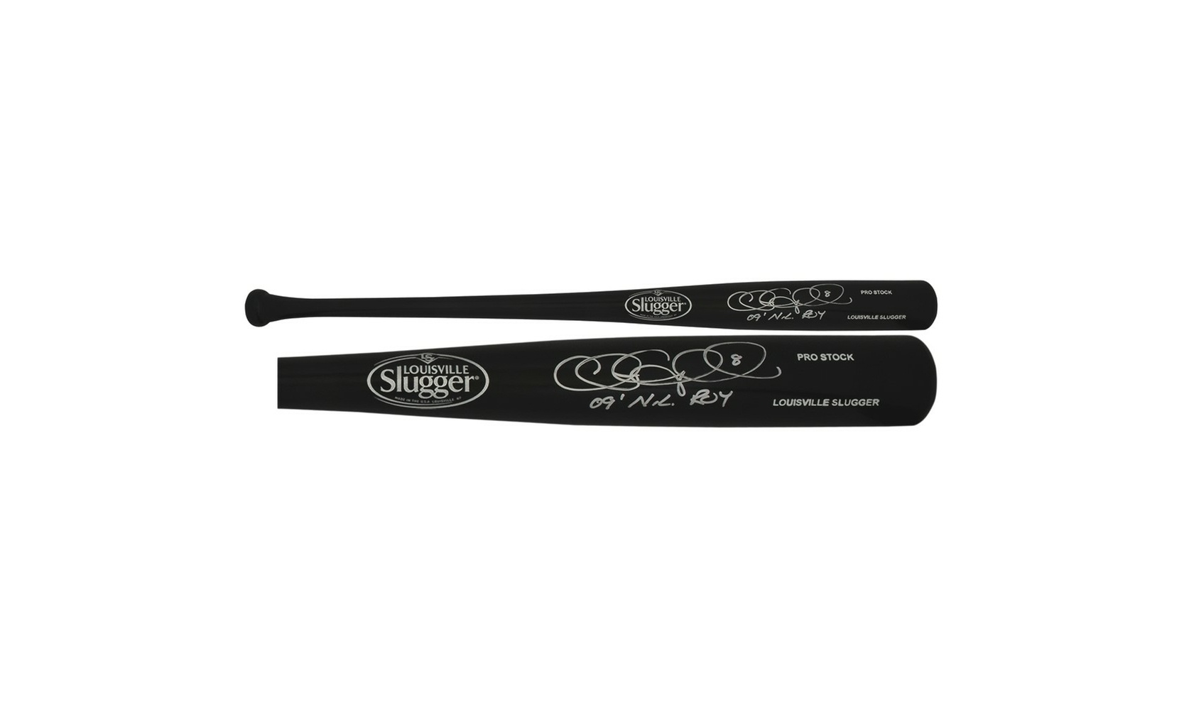 Chris Coghlan Signed Louisville Slugger Pro Stock Black Baseball Bat w/09 NL ROY