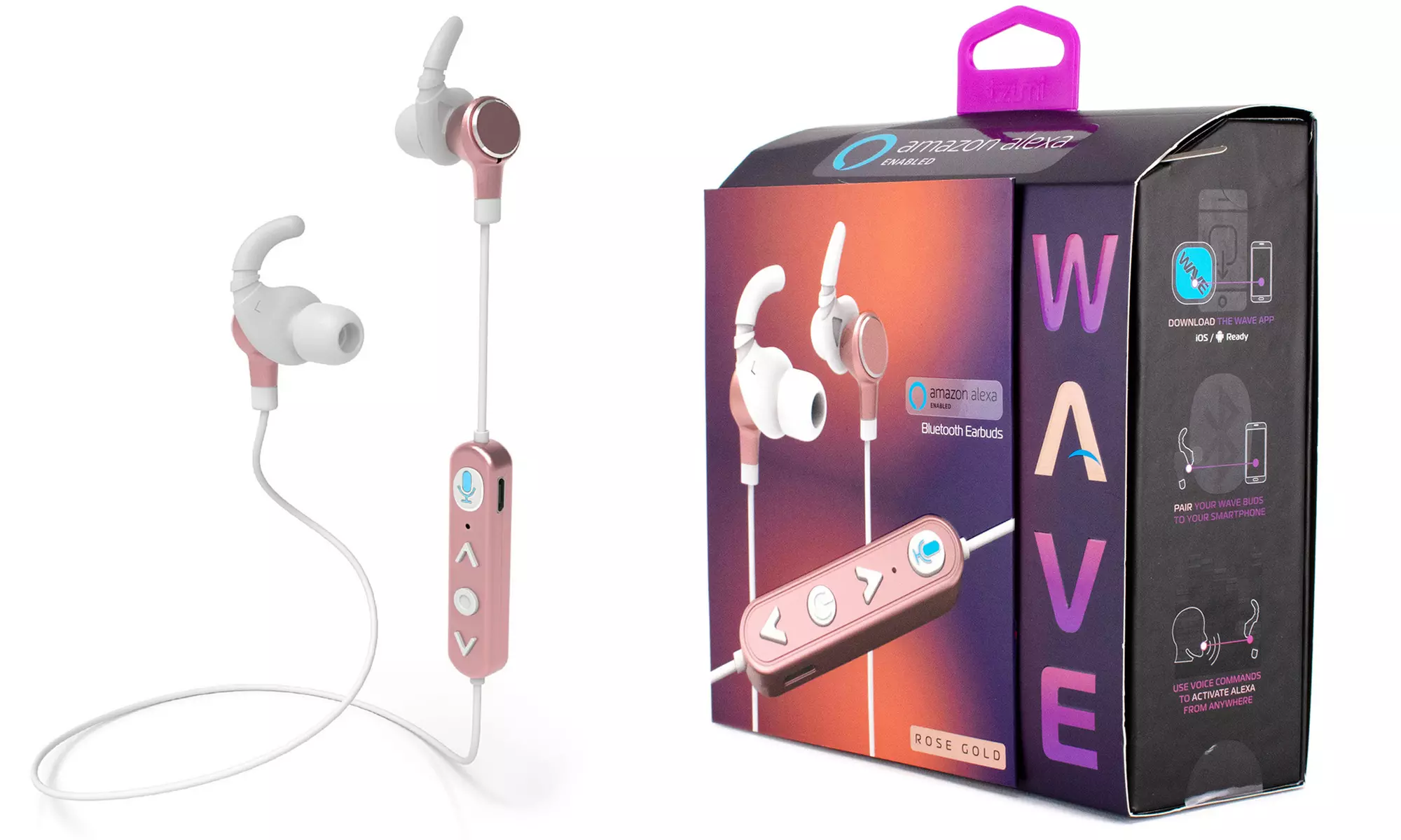 tzumi Wave Wireless Bluetooth Earbuds - Alexa Enabled - Primary Image