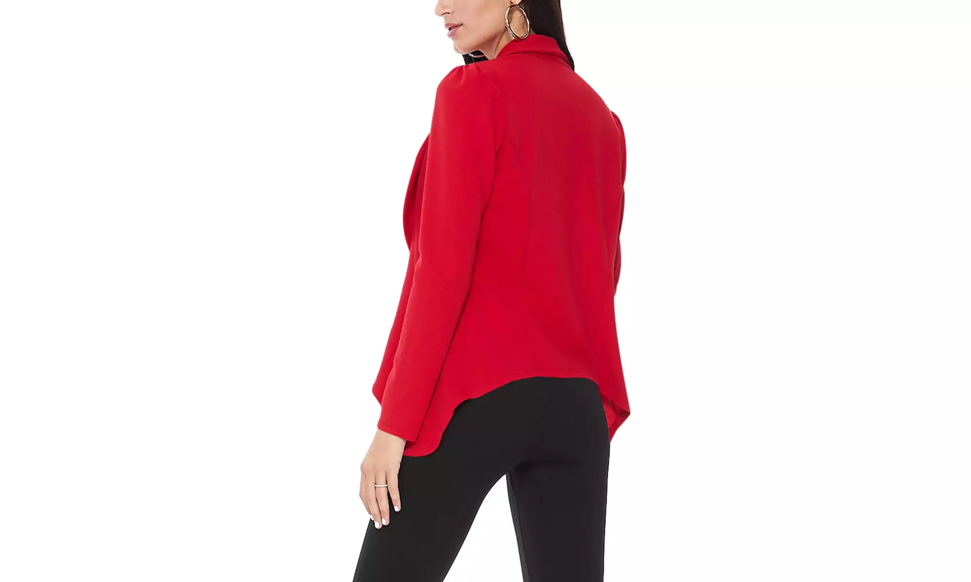 Casual Long Sleeves Open Front Office Wear Solid Blazer Jacket S-3XL