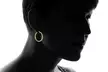 14kt Gold 30mm Thick Diamond-cut Hoop Earrings - Second Medium