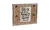 Bless Our Happy Home Metal and Wood Wall Decor