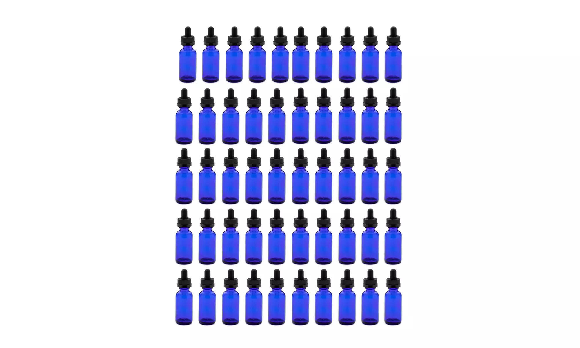 Focus Glass 30ml Dropper Bottle for Aromatherapy (10-Pack, 50 Bottles Total) - Primary Image