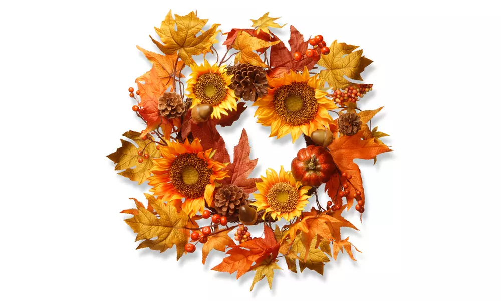 Harvest Sunflower Wreath - Second Medium
