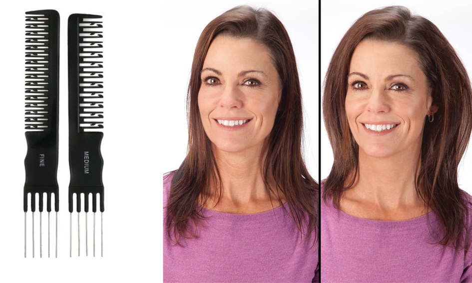 Natural Teasing Comb For Volume 2-Pack