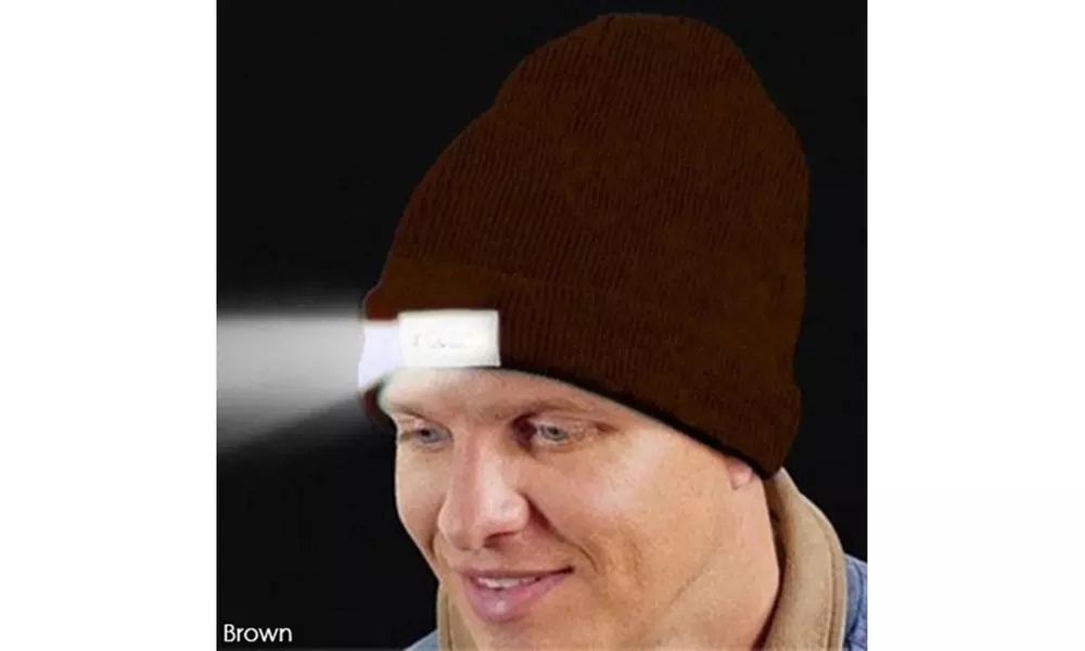 LED Light Knit Beanie Hat - Primary Image