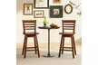Costway 24.5" Counter Height Bar Chairs Swivel Bar Stools with Hollow Backrest - Second Medium