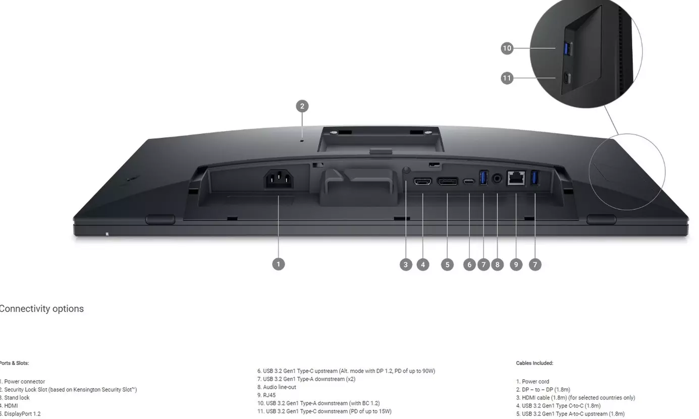 Dell 24" IPS LED FHD 60Hz Touch Screen Monitor - (P2424HT) - Second Medium