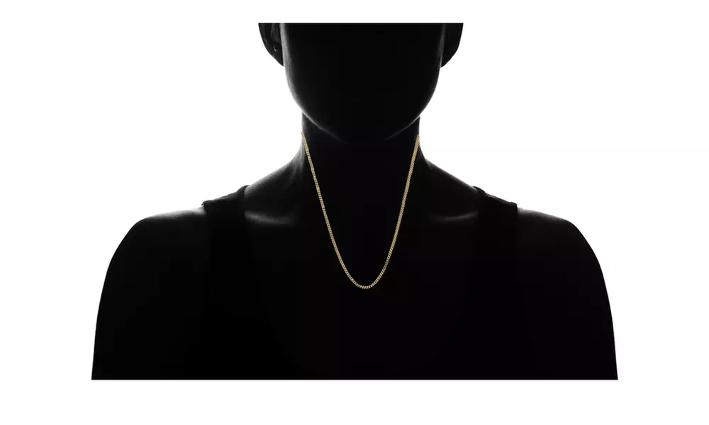 2.3MM Franco Square Box Chain Necklace in 14K Solid Gold Hollow by Moricci - Second Medium