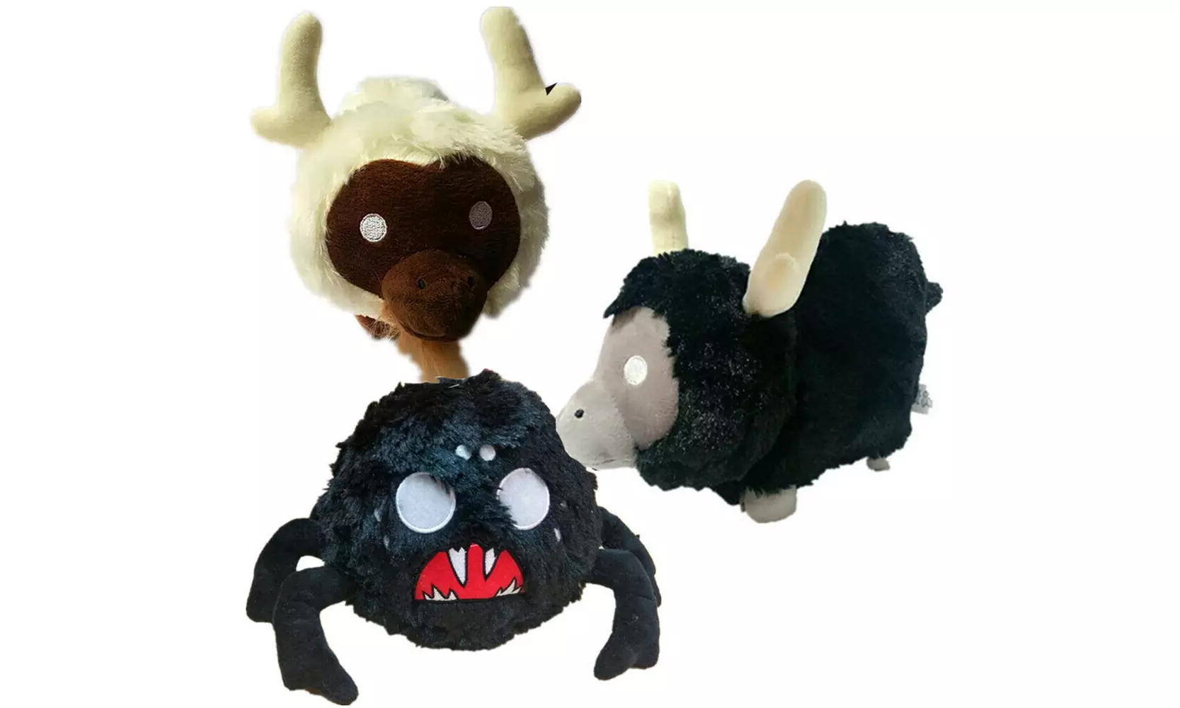 Don't Starve Shadow Spider Cattle White& Black Game Doll Soft Plush Kid Gift Toy - Primary Image