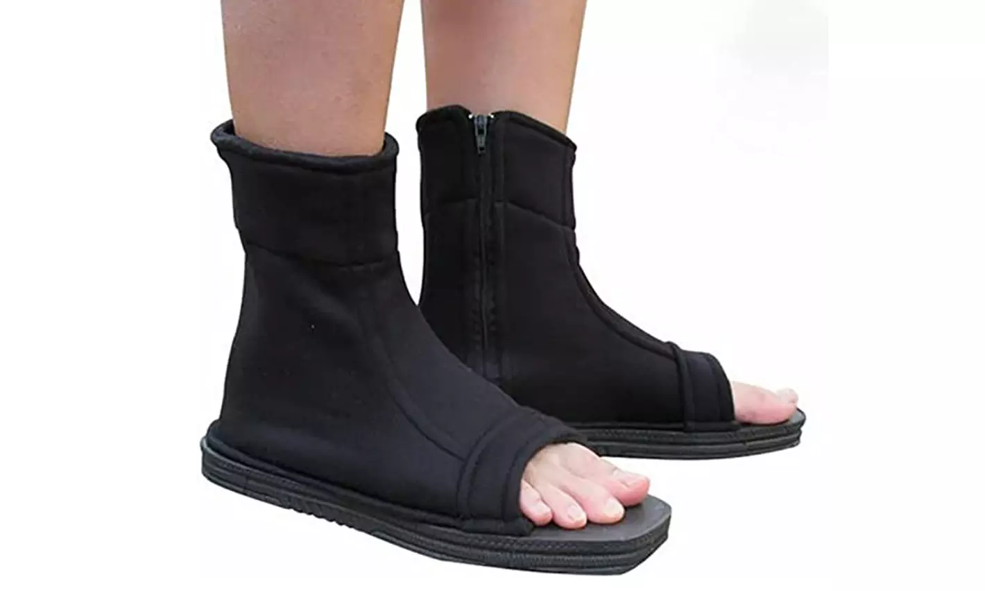 Anime Costume Shoes Cosplay Boots Size 36-45, Black - Primary Image