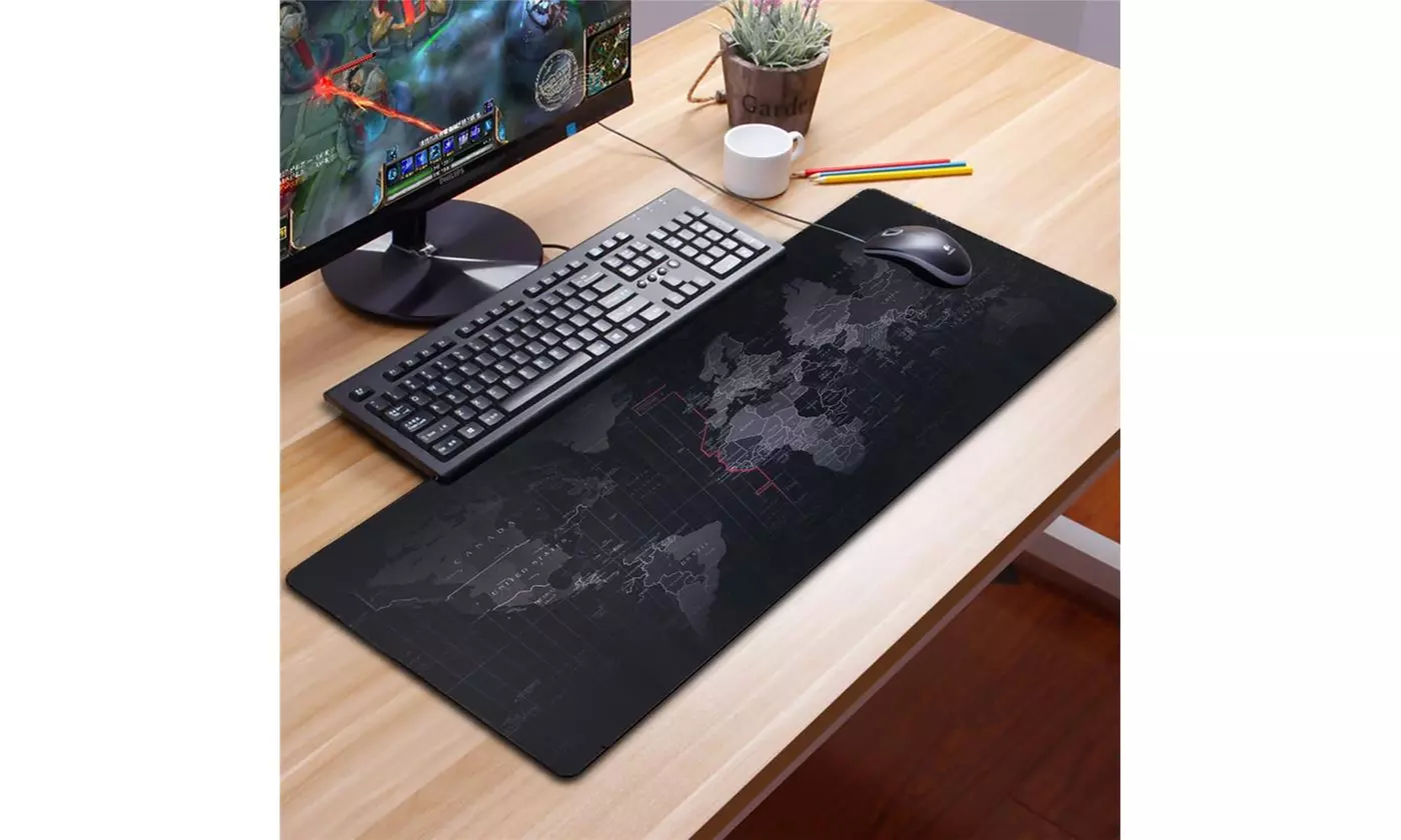 Extended Gaming Mouse Pad Large Size Desk Keyboard Mat 800MM X 300MM - Primary Image