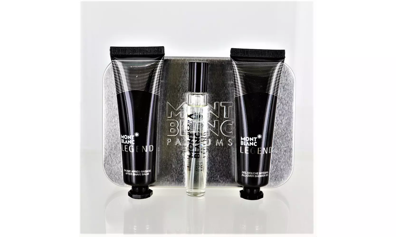 Mont Blanc Legend By Mont Blanc 3 Piece Gift Set - 0.25 Oz Eau De Toilette Spray