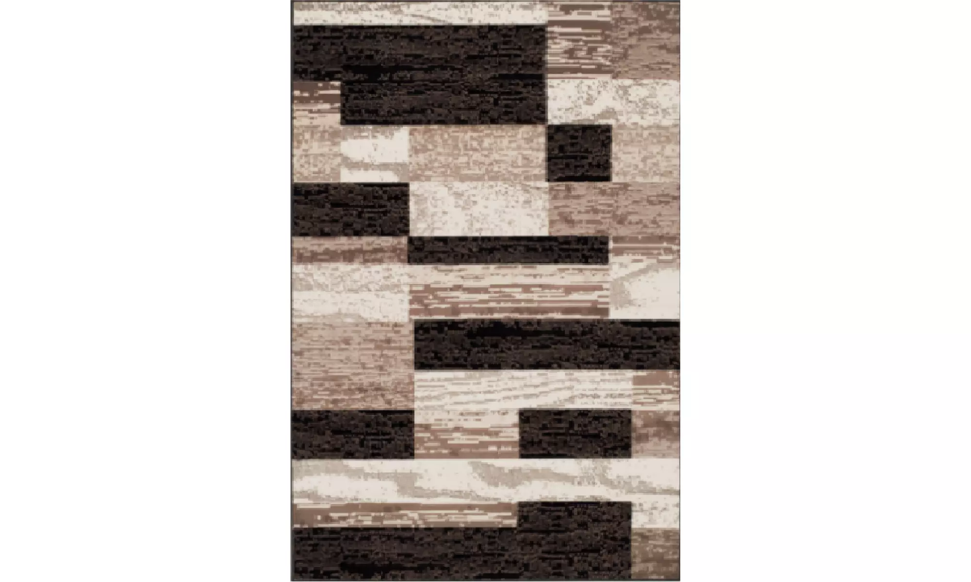Superior Geometric Patchwork Carpet for Living Room Dining Room Bedroom Area Rug - Primary Image