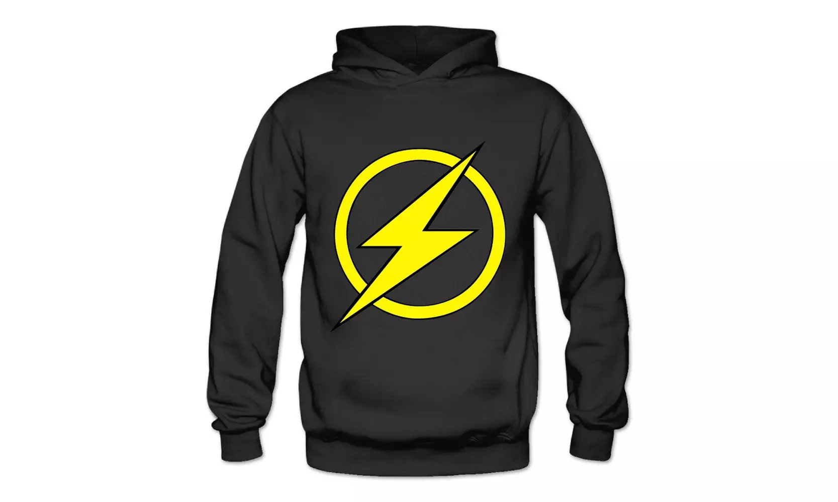 MSKOOK Women's Super Hero Flash Logo Hooded Sweatshirt - Second Medium