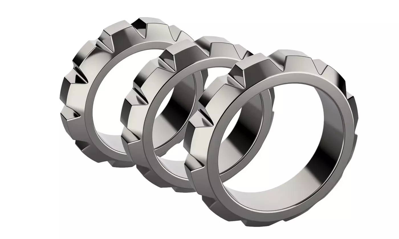 Stainless Steel Ball Stretcher Heavy C Ring Weighted Penis Ring  - Primary Image