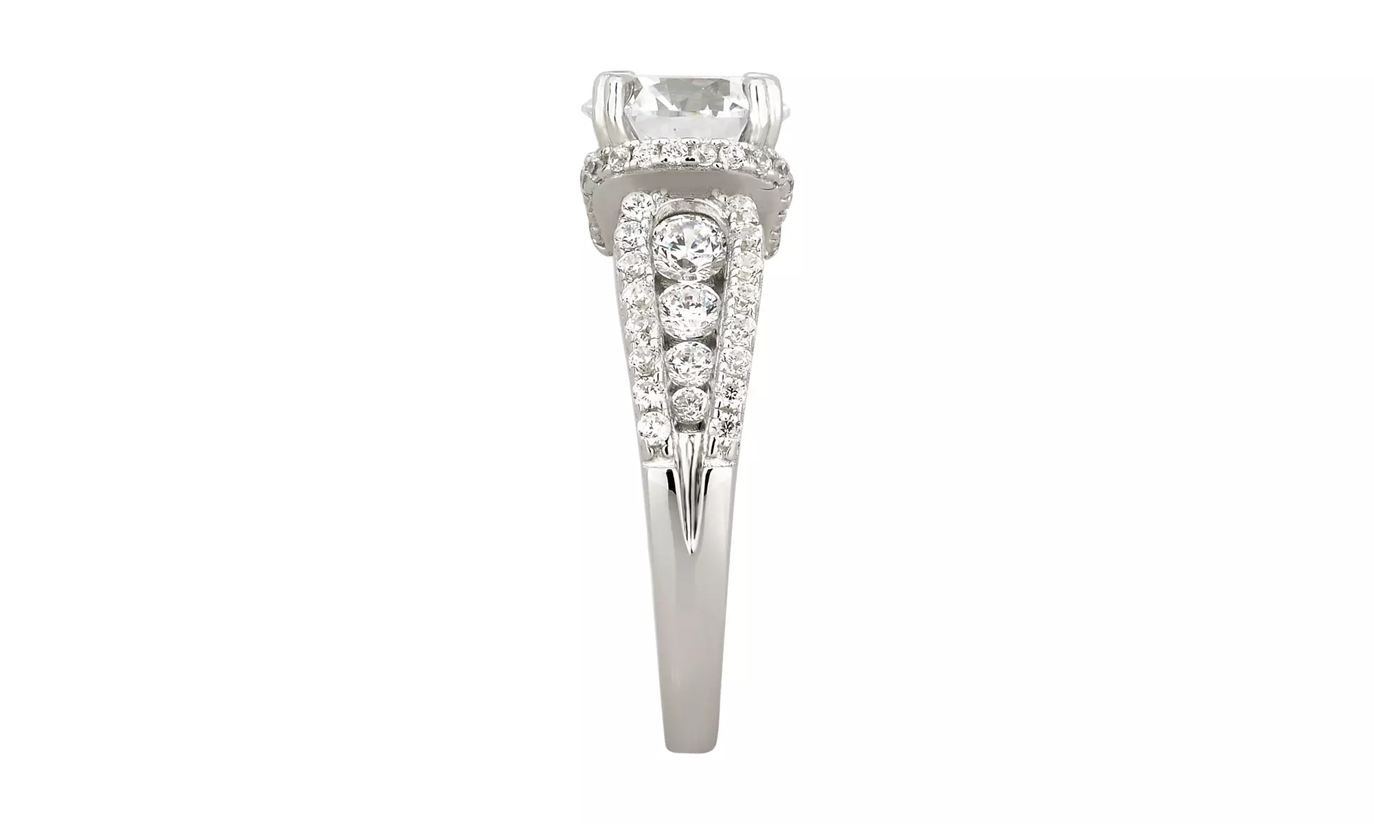 Unique Designs Bridal Ring Made with Crystals from Swarovski