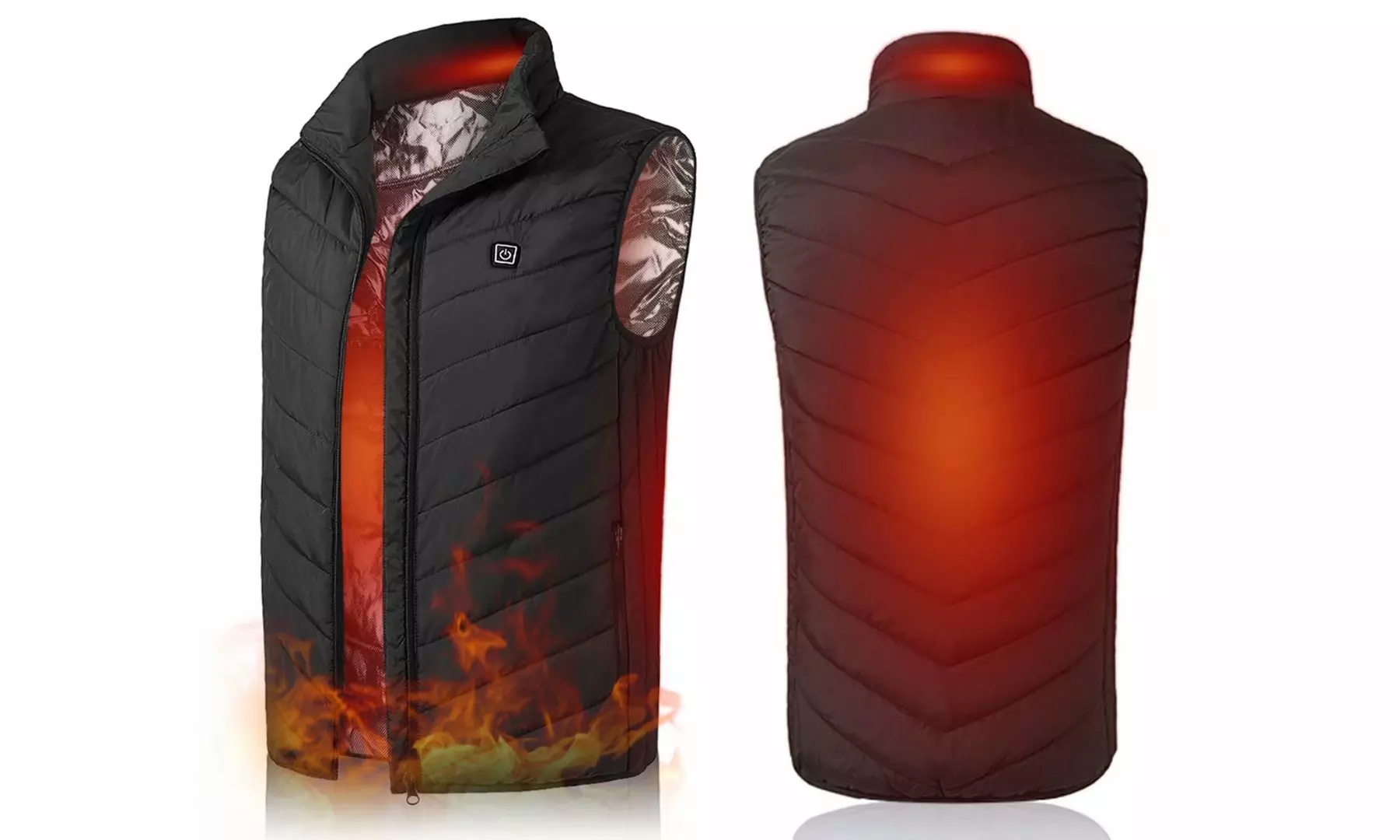 Lightweight Heated Vest Men's Women's Electric USB Heated Warm Jacket - Primary Image