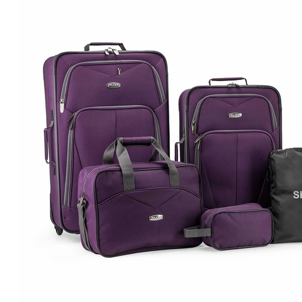 5 piece elite softside luggage set