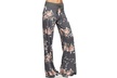 Women's Wide Leg Floral Flare Palazzo Loose Yoga Pants - Second Medium