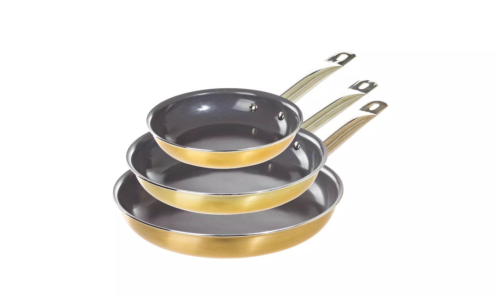 3 PC Blue Diamond Ceramic Nonstick Frying Pan Set 8, 10 and 12 inch - Primary Image