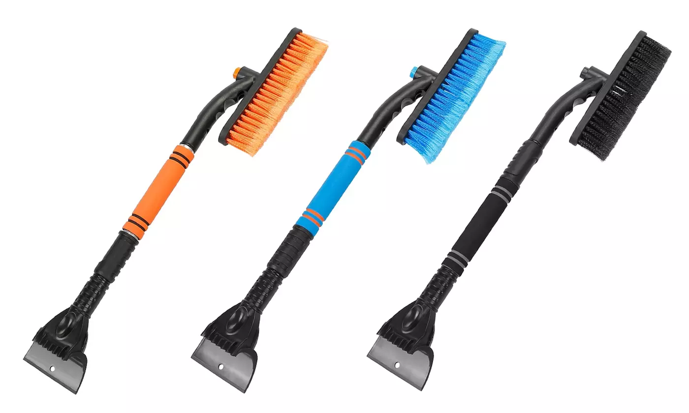 iMounTEK Extendable Snow Brush and Ice Scraper with Pivoting Head
