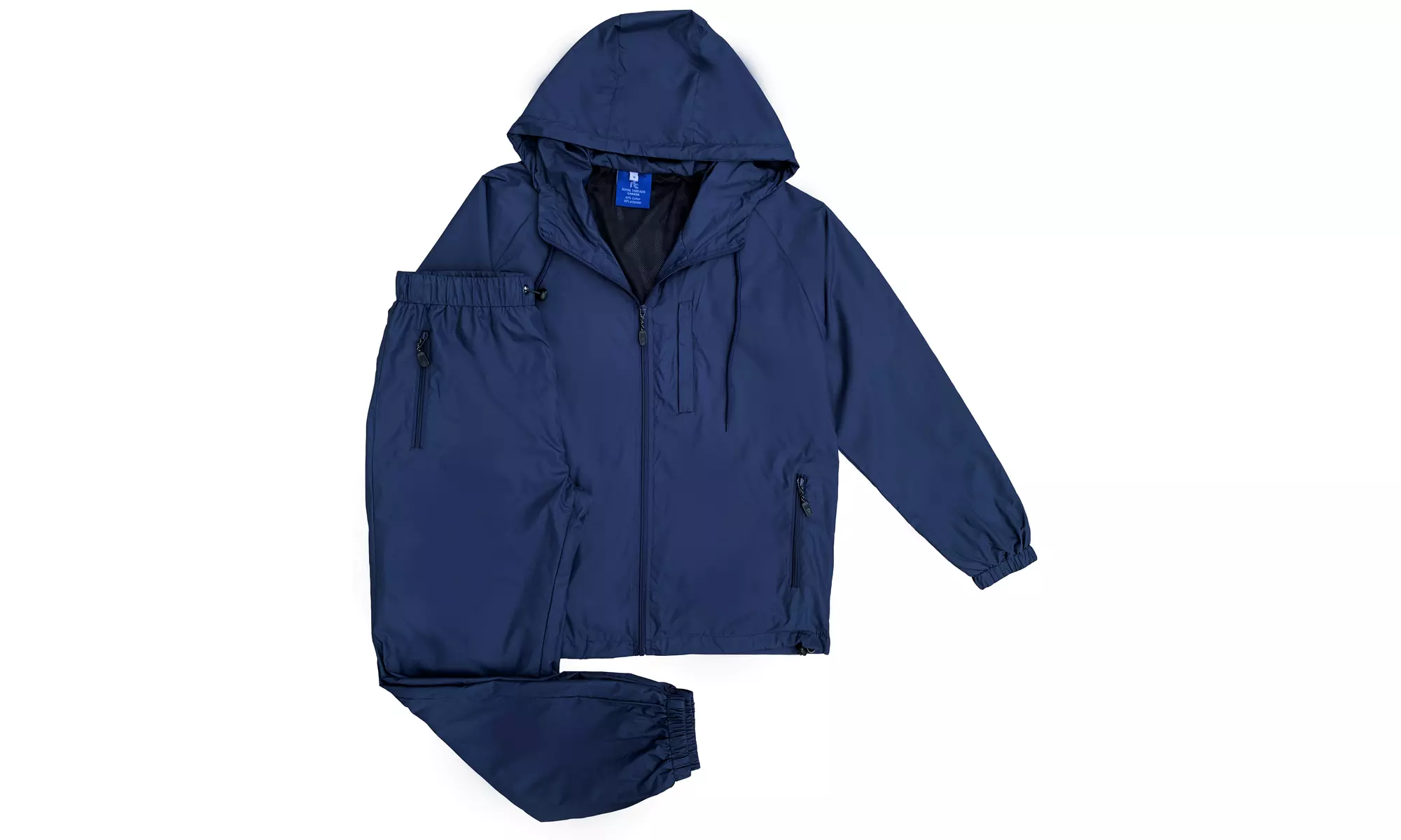 Men's 2-Piece light weight Windbreaker Suit Sauna GYM Set with Mesh Lining 