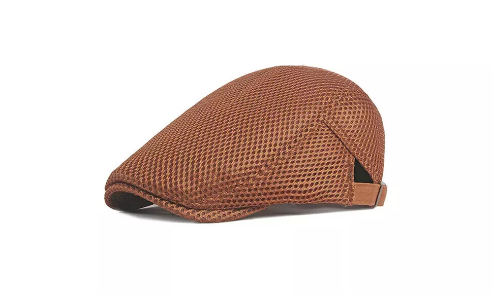 Men Newsboy Ivy Ascot Cabbie Hat Cap Solid Cotton Gatsby Golf Driving