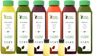 Juice Cleanse Detox - Raw Fountain - All Natural Cold Pressed - 1 3 5 7 Day