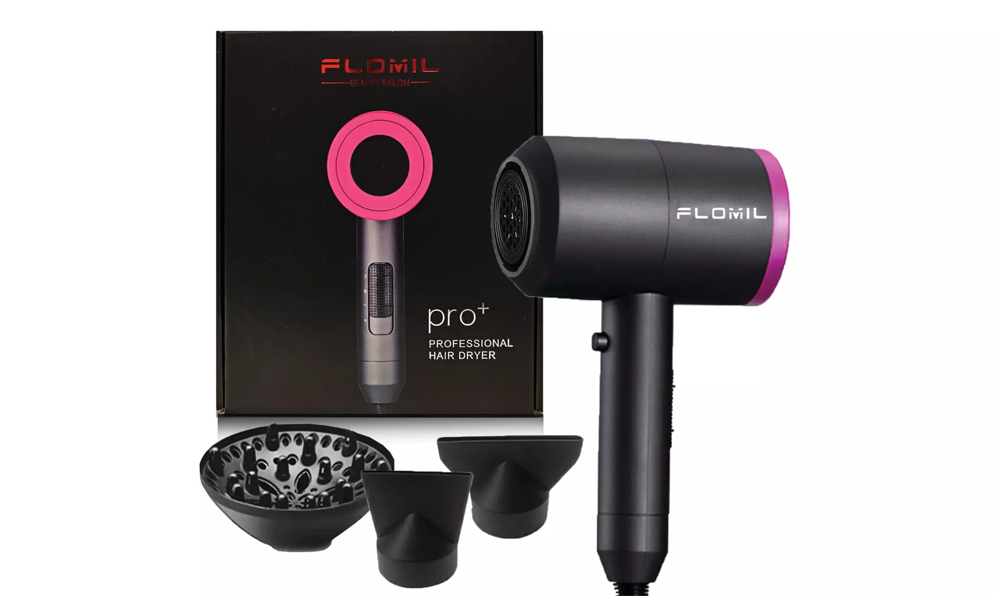 FLOMIL Temperature Control Negative Ion Hair Dryer - Primary Image