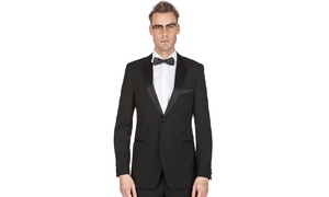 Men's Classic or Slim Fit Notch Lapel Tuxedo