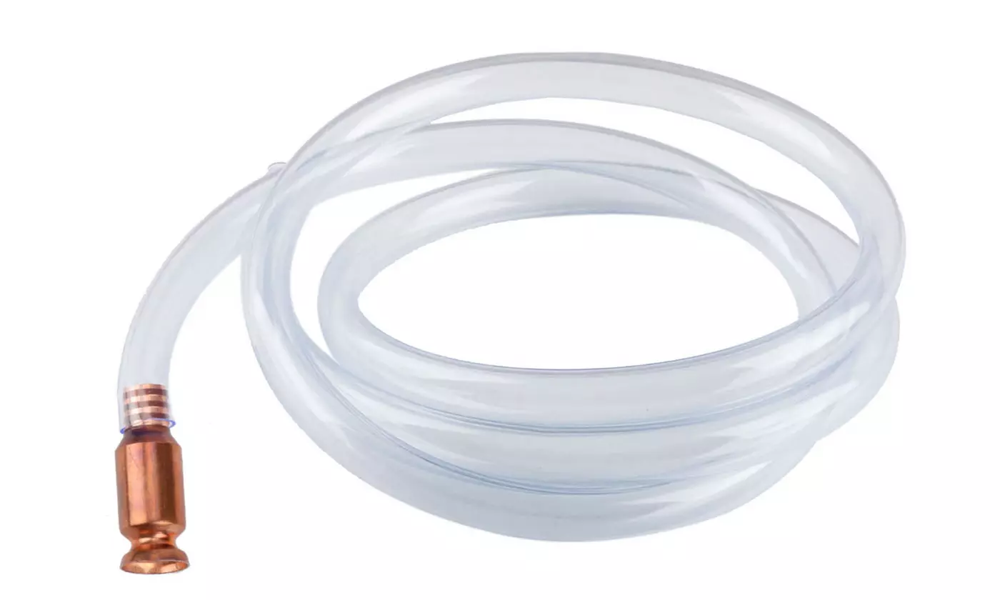 5 FT Self Priming Siphon Hose Fuel Hand Pumps for Water Liquids Oil Gas - Primary Image