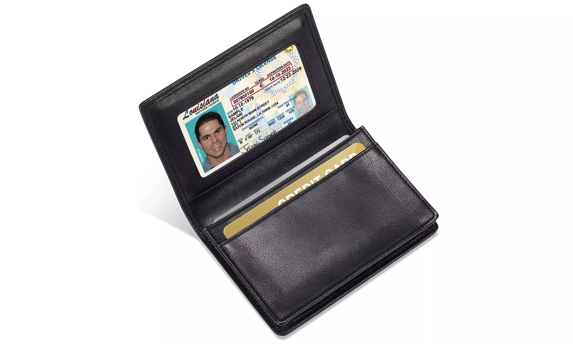 Premium RFID Men's Genuine Leather Compact Wallet