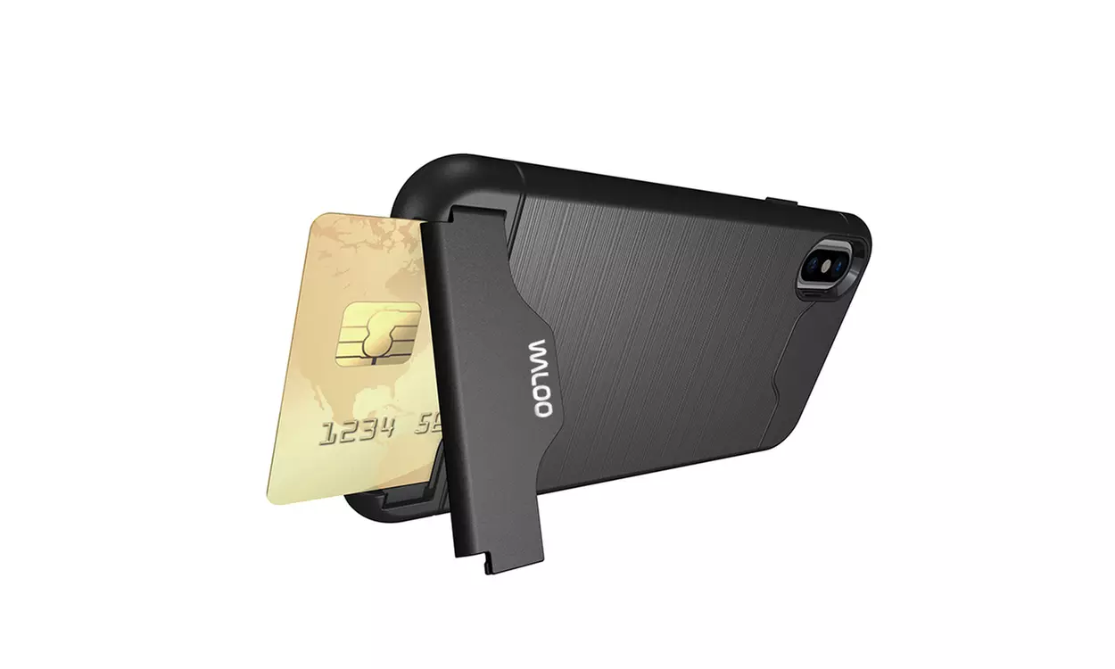 Waloo Brushed Kickstand Case for iPhones 