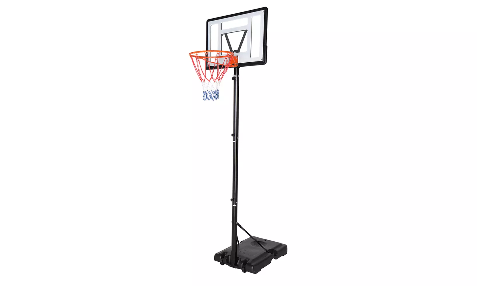 7-10ft Height Adjustable Basketball Hoop, Portable Basketball Goal System - Primary Image