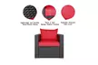Kinbor 4 Pcs PE Rattan Sofa Set Outdoor Lawn Patio Sectional Sofa Furniture - Second Medium