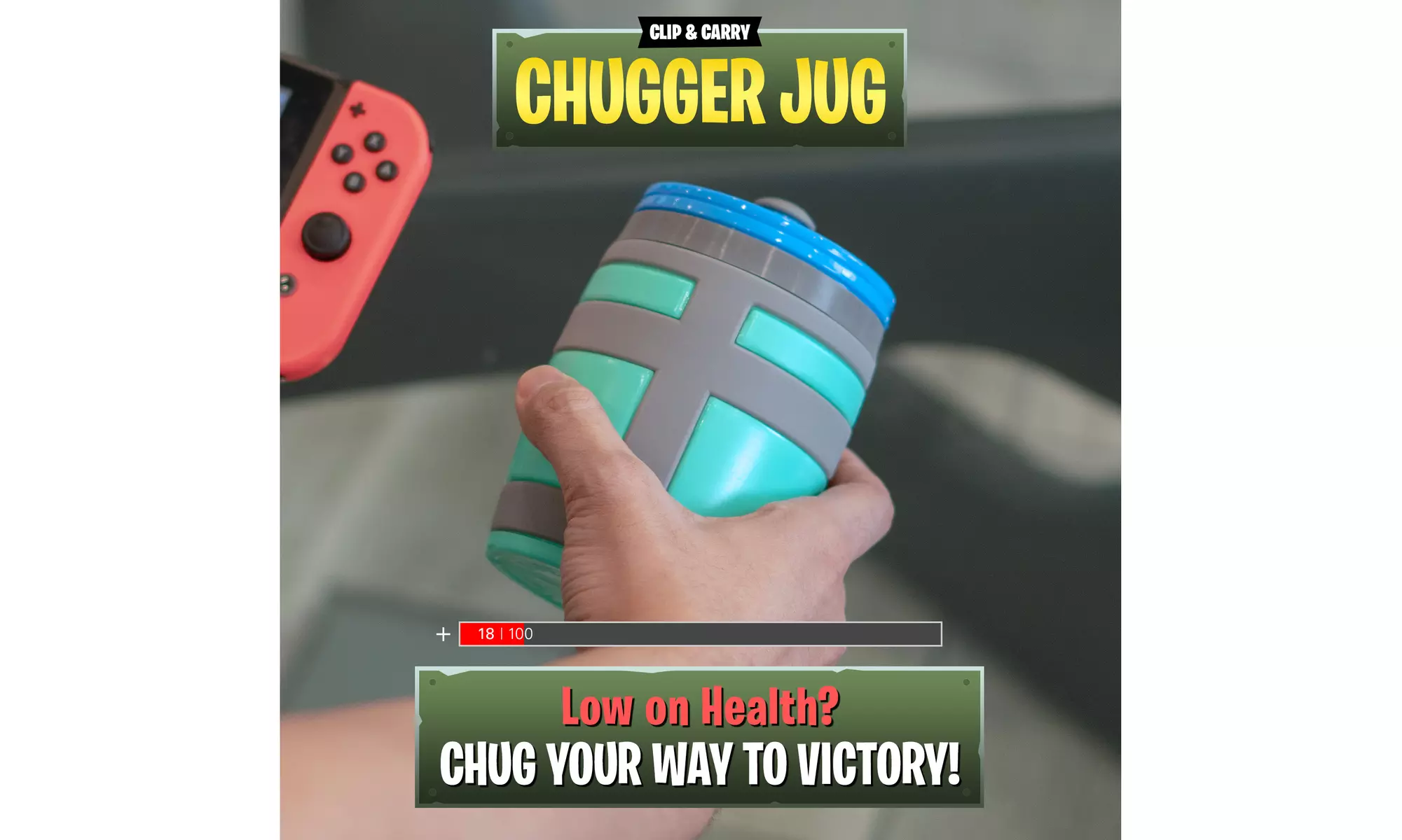 Chugger Jug 16oz. Water Bottle - BPA-Free Non-Slip Impact-Resistant Gift Party - Primary Image