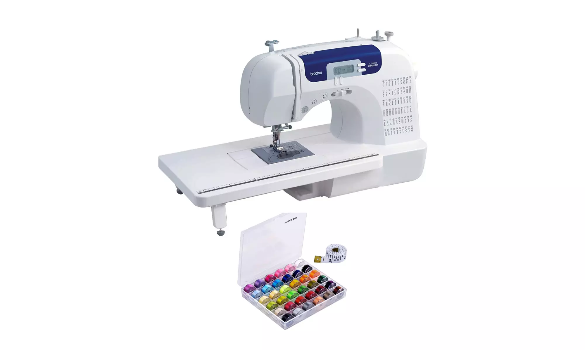 Brother CS6000i Sewing and Quilting Machine with 36-Pc Bobbins, Sewing Threads - Primary Image