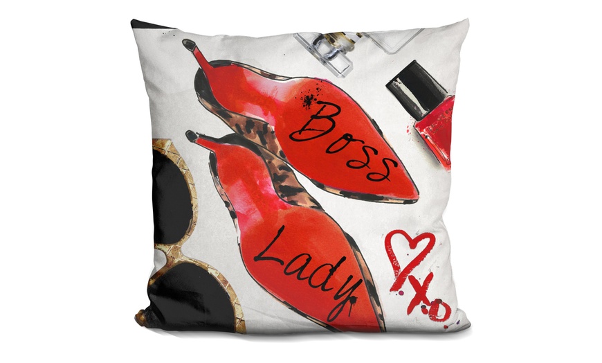 Fashion-Inspired Print Decorative Pillow | Groupon