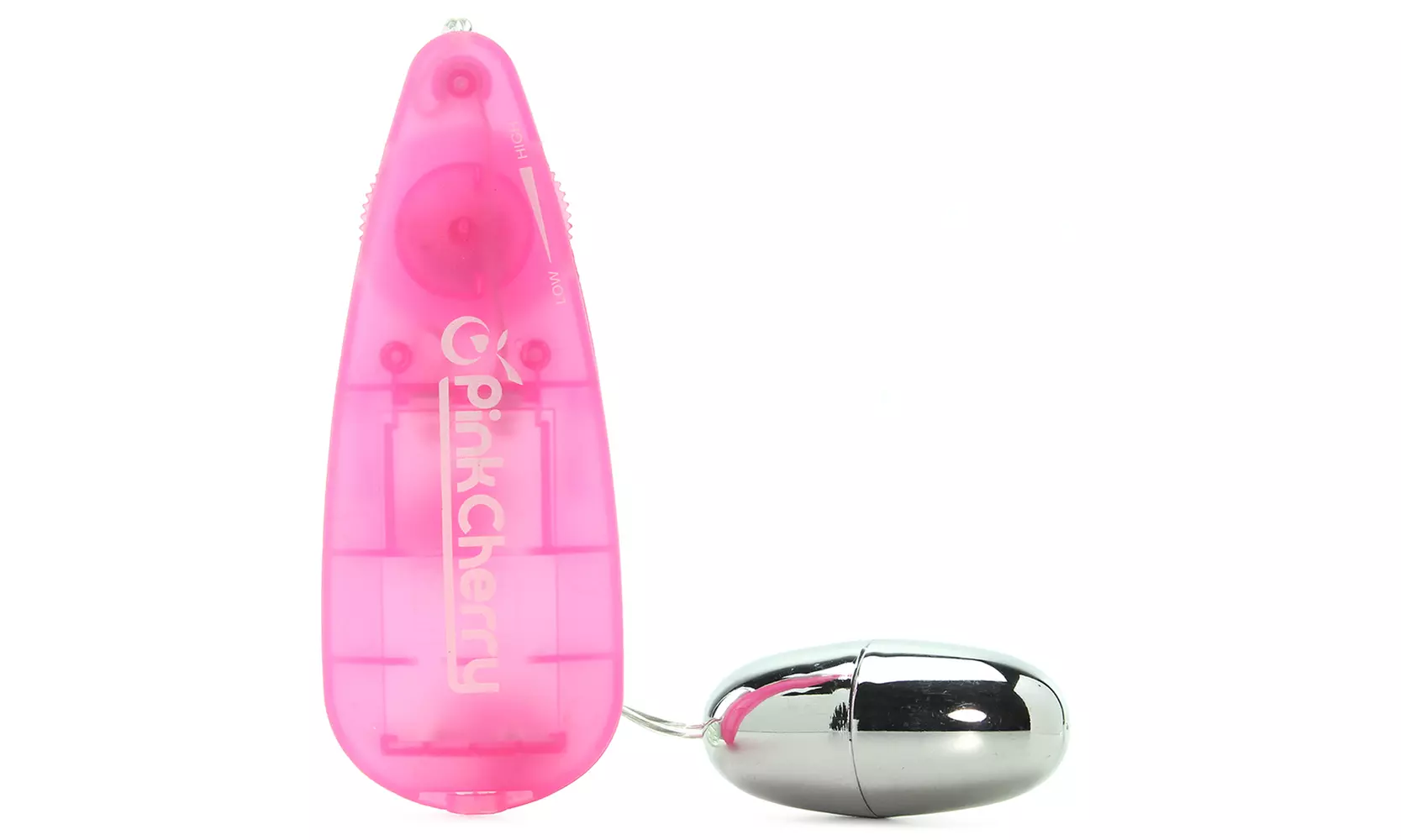 PinkCherry Slim Teardrop Bullet Vibrator in Pink - Primary Image