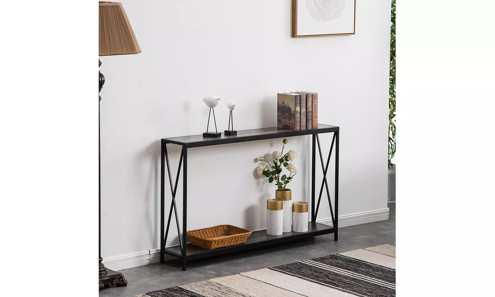 Carbon Loft Quirke Metal Frame Console Table - Primary Image