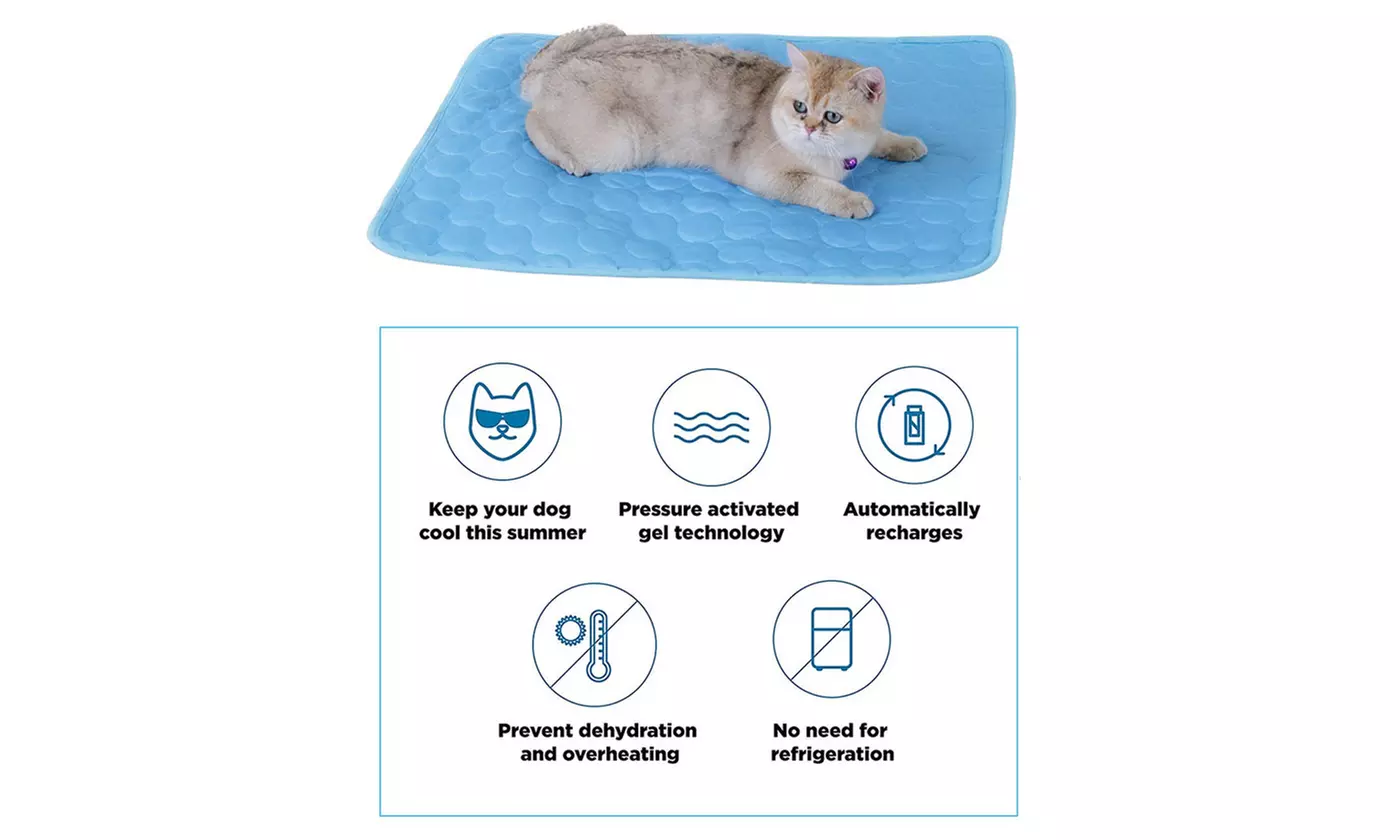 Pet Cooling Mat Cool Pad Comfortable Cushion Bed Blanket for Dog Cat Puppy
