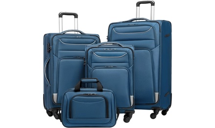 Up To 7% Off on Coolife Luggage 4 Piece Set S... | Groupon Goods