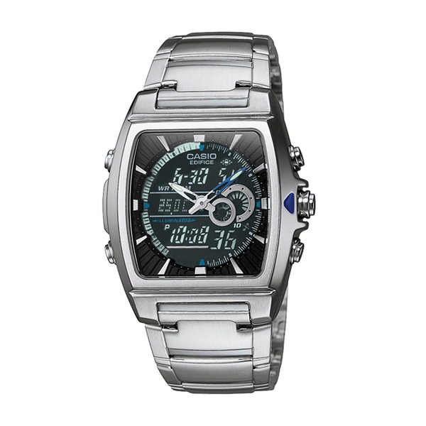 casio edifice men's ip stainless steel grey bracelet watch