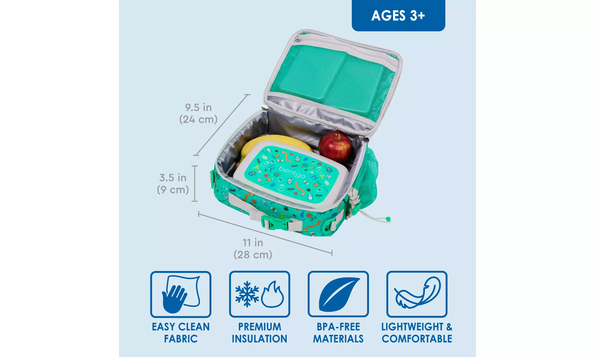 Bentgo Kids Lunch Bag - Durable and Double Insulated