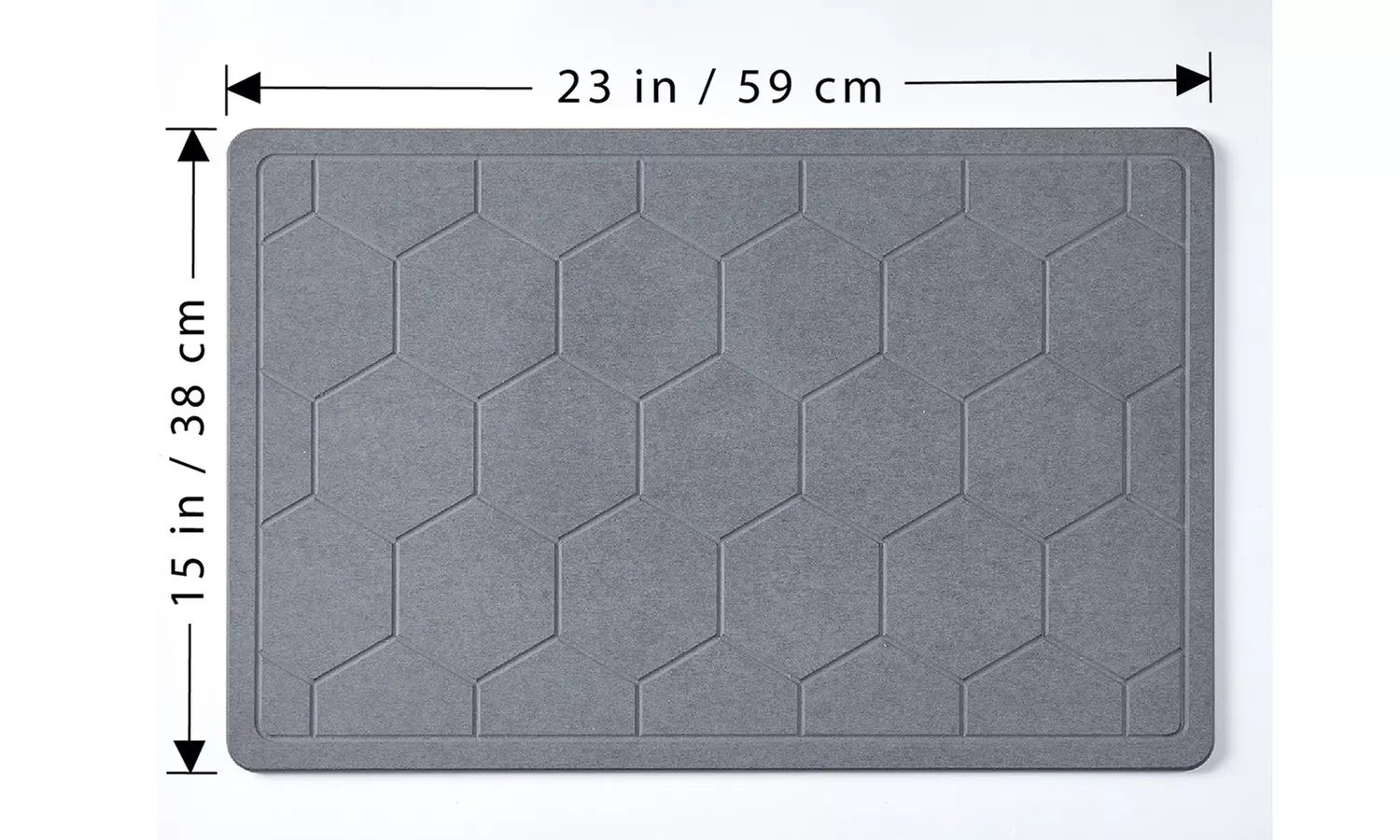 Bibb Home Diatomaceous Earth Stone Quick Drying Bath Mat