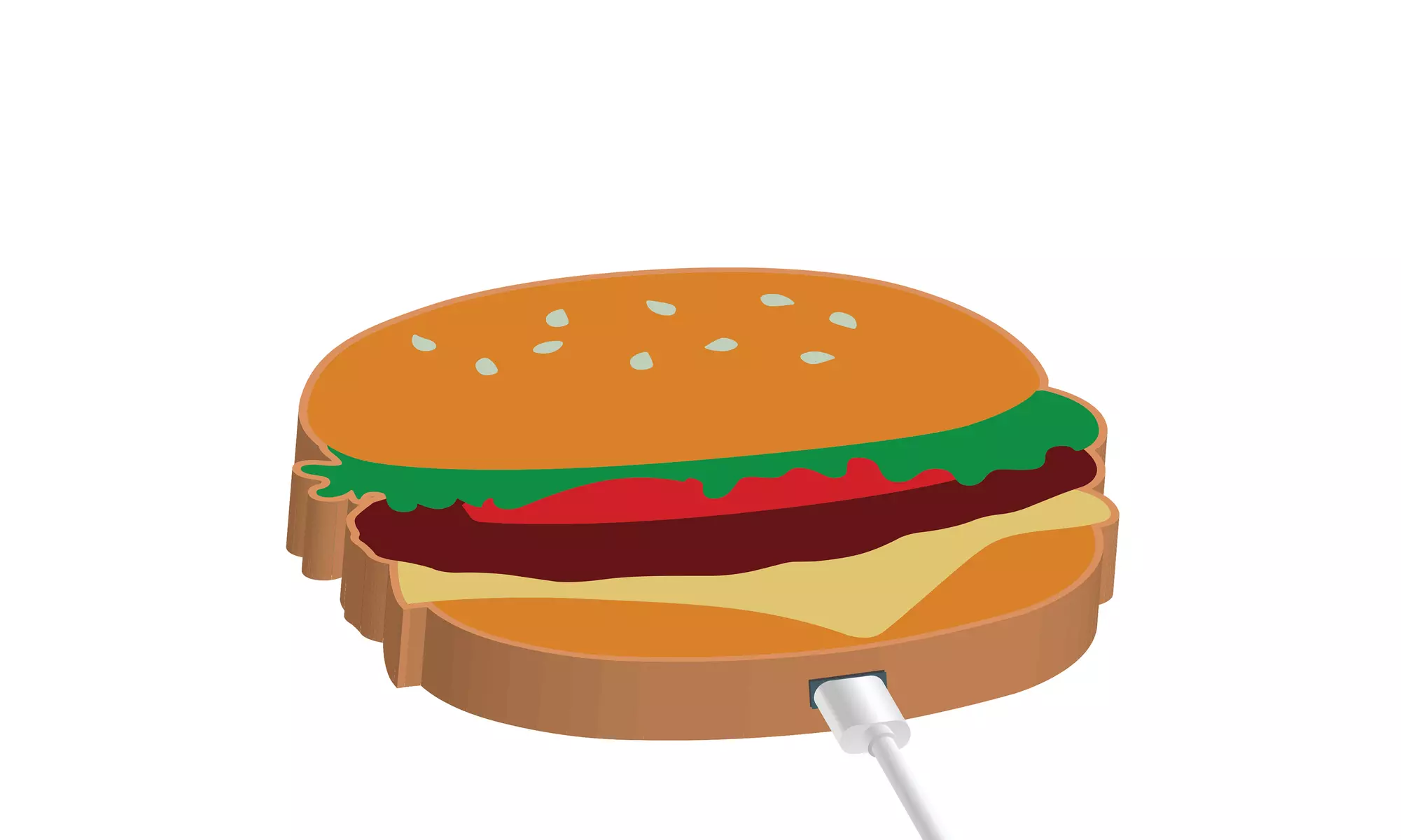 Moxi Wireless Phone Charger Pad - Food Themed - Primary Image